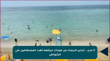 5 مدن.. تحذير الأرصاد من موجات مرتفعة تهدد المصطافين على الشواطئ